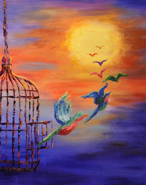 Birds of Freedom Art Print Bird Painting - Etsy | Freedom art, Freedom artwork, Birds painting