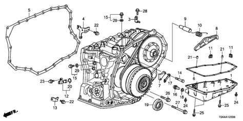 AT Transmission Case Components (CVT) - 2016 Honda CR-V 5 Door TOURIN ...