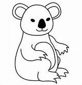 Koala Line Drawing At GetDrawings  Free Download sketch template