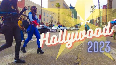 Los Angeles Hollywood walk of fame 2023 Walk Through - YouTube