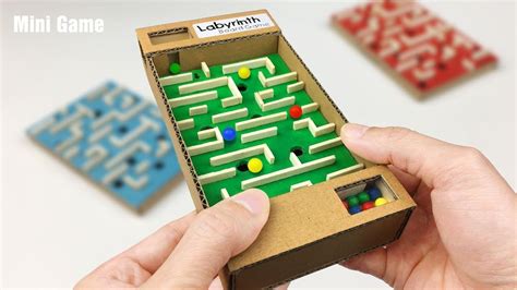 DIY Amazing Board Game Marble Labyrinth from Cardboard | Board games ...