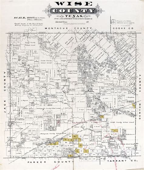 1870 Map of Wise County Texas - Etsy