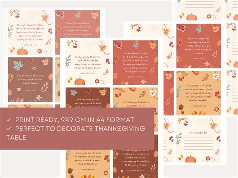 Thanksgiving Scripture Cards Fall Bible Verse Cards - Etsy