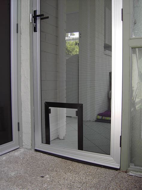 Security Screen with Pet Door | Pet screen door, Security screen door, Security screen