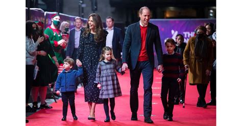 Kate Middleton Wearing Navy Dress With Kids on Red Carpet | POPSUGAR Fashion UK Photo 7