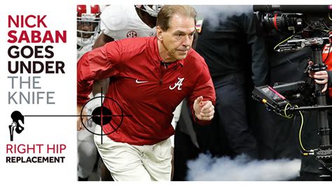 Alabama coach Nick Saban undergoes successful hip replacement surgery