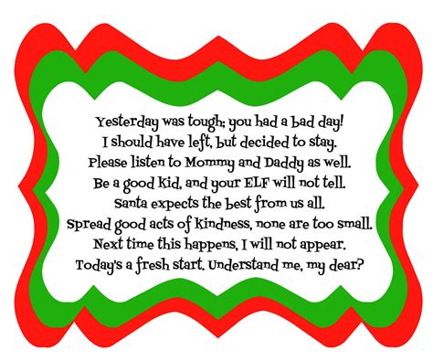 Elf On The Shelf Bad Kid Letter at Andre Harris blog