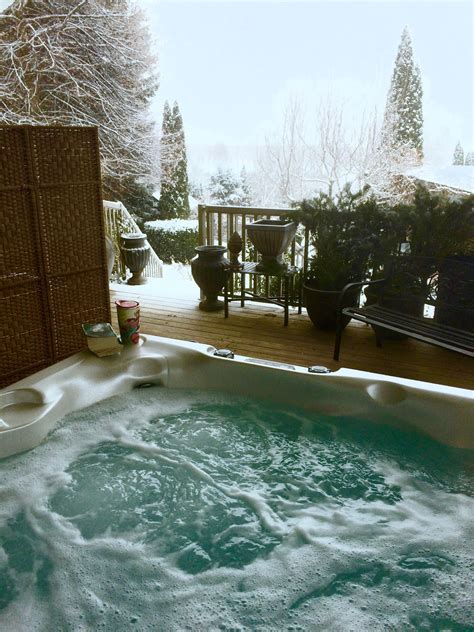 Winter Beachcomber Hot Tub Shot #beachcomberhottubs #hottubs #outdoorliving #winter | Hot tub ...