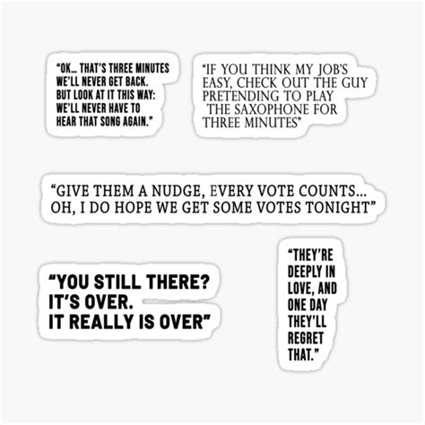 "Best Eurovision's quotes sticker pack" Sticker for Sale by missmarylin | Redbubble