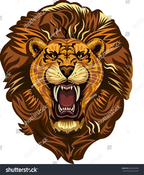 Lion King Face Stock Vector (Royalty Free) 426023248 | Shutterstock