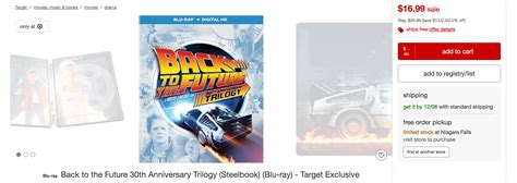 Back to the Future Blu-ray Box Sets up to 50% off: 30th Anniversary $17 ...