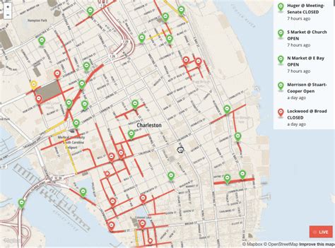 Live flood map of Charleston | by Mapbox | maps for developers