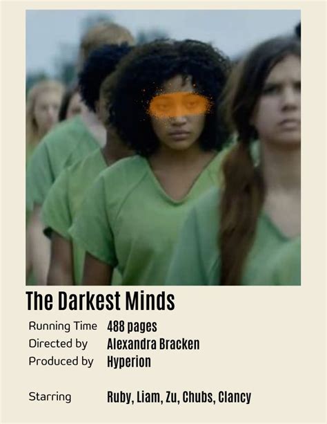 take 3 on the darkest minds book poster lol | The darkest minds, The ...