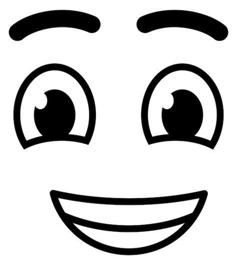 Premium Vector | Beaming face with smiling eyes comic emoji doodle