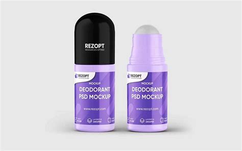 Free Deodorant Bottle PSD Mockup - Free mockup