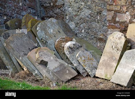 Old headstones England Stock Photo - Alamy