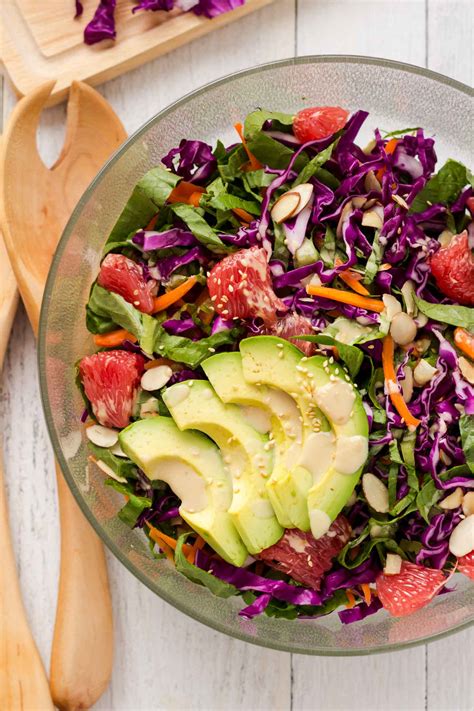 Rainbow Red Cabbage Salad | Light Orange Bean