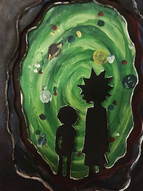 Rick and Morty Portal IV - CANVAS or PRINT WALL ART - Walmart.com