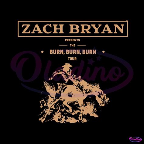 Zach Bryan The Burn Burn Burn Tour 2023 SVG Cutting Files