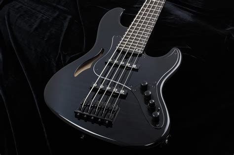 Mayones Jabba 5 JJ Custom Shop F-Hole Transparent Black Burst | Custom ...