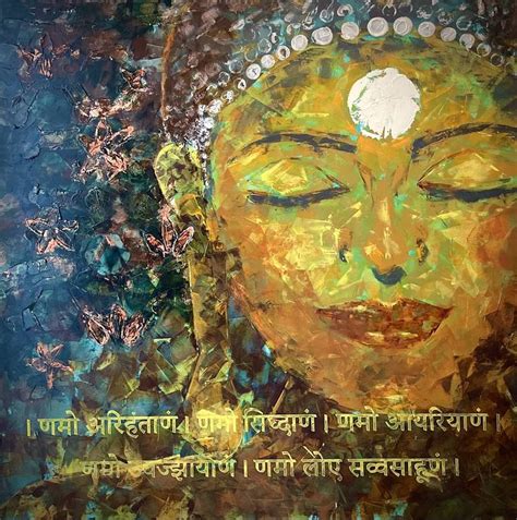 Mahavir Swami Painting by Anita Goel | Saatchi Art