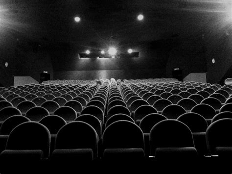 Download Black And White Movie Theater Photo Wallpaper | Wallpapers.com