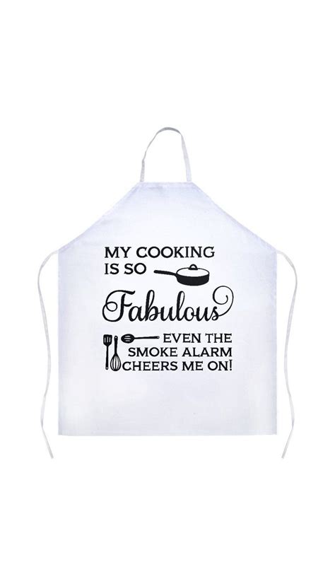 My Cooking Is So Fabulous Apron | Funny aprons, Apron, Kitchen aprons