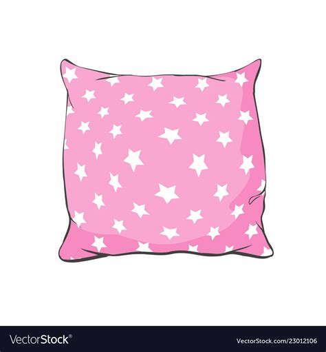 Cartoon decorative pillows hand drawn set of Vector Image | Pillow drawing, Drawing set, Pillows