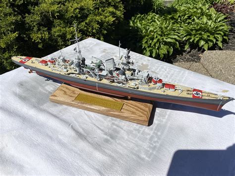 German Prinz Eugen Cruiser 1945 -- Plastic Model Military Ship Kit -- 1/350 Scale -- #05313 ...