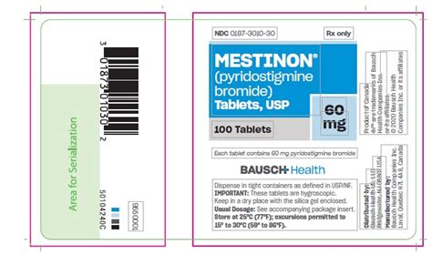 Mestinon (Bausch Health US, LLC): FDA Package Insert, Page 2