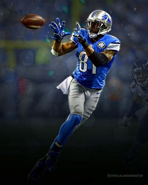 Calvin Johnson Detroit Lions. Artist Paul Alan Harrington | Calvin johnson, Detroit lions ...