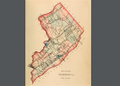 Map Of Warren County Nj