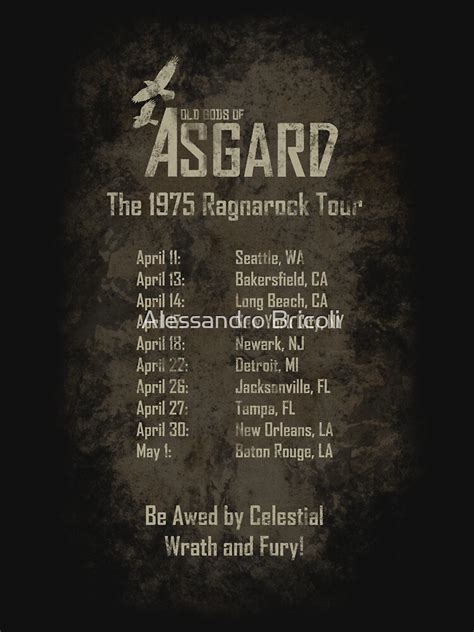 "Old Gods of Asgard: Ragnarock Tour Poster" T-shirt by Torrechiara ...