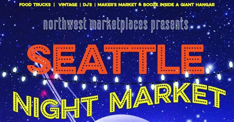 Seattle Night Market | New Moon in Seattle at Magnuson Park Hangar