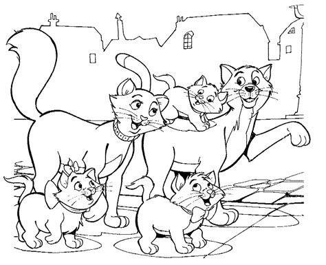 Dibujos de Los Aristogatos para colorear | 50 Dibujos para imprimir