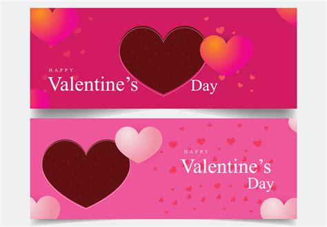 Valentine's Day Background Design . for banner and poster templates ...