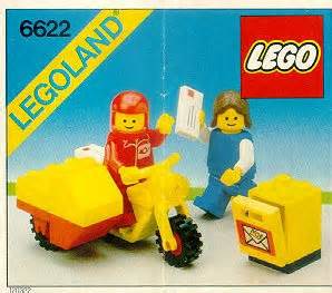 LEGO 6622 Mailman on Motorcycle Instructions, City