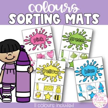 Color Sorting Mats by Stay Classy Classrooms | TPT