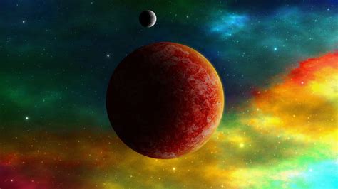 Red planets space color - High Definition Wallpapers - HD wallpapers