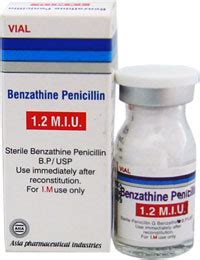 Benzathine Penicillin 1.2 Million - Penicillin G Benzathine - Injectable - ASIA Pharmaceutical ...