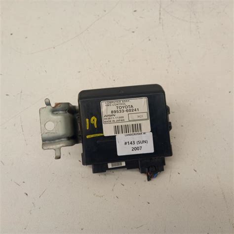 #479767, Used ecu for 2007 landcruiser| 200 series, 4wd control module, diesel, p/n 89533-60241 ...