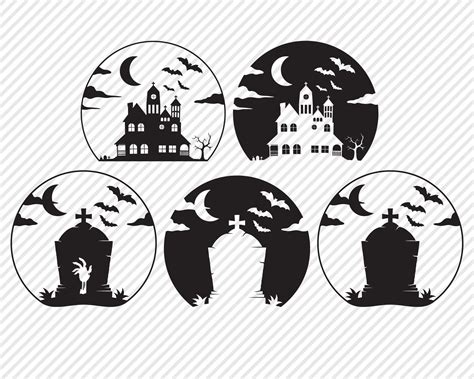 Halloween Bundle SVG, Cut File, Halloween Shirt Design, Rip Tombstone, Scarecrow, Jack O Lantern ...