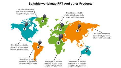 Editable World Map PPT- SlideEgg