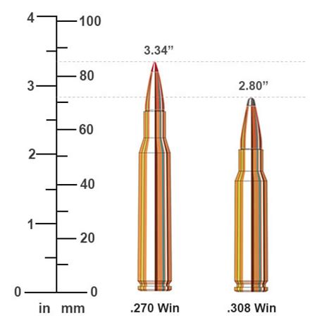 .270 Win vs .308 Win Cartridge Ballistics Performance Comparison | Sportsman's Warehouse