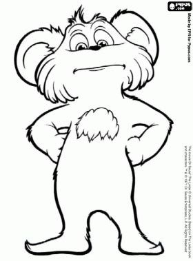 bear from the lorax | A Seussical Celebration | Pinterest | Lorax, The Lorax and Coloring Pages