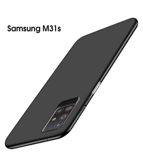 Samsung Galaxy M31s Plain Cases AESTMO - Black Grip Case - Plain Back Covers Online at Low ...