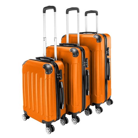 UBesGoo 3 Pieces Travel Luggage Set Bag ABS Trolley Carry On Suitcase ...