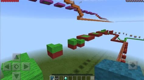 Rainbow Parkour map for Minecraft PE