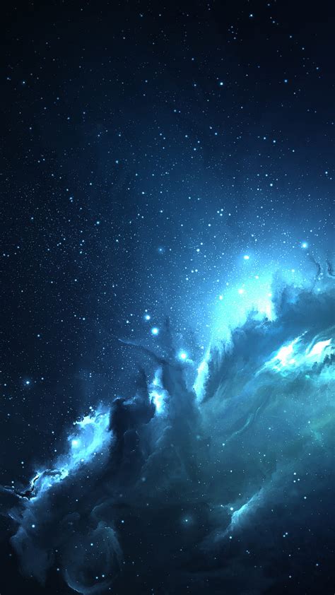 Atlantis Nebula, space, blue, HD phone wallpaper | Peakpx