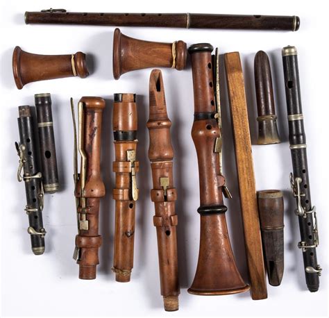 Sold Price: Group of early wood musical instruments - May 3, 0120 10:00 AM EDT